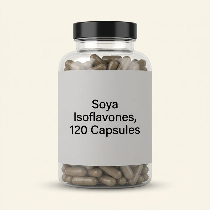 Holland & Barrett soya isoflavones capsules 750mg 120 capsules, imported from the UK