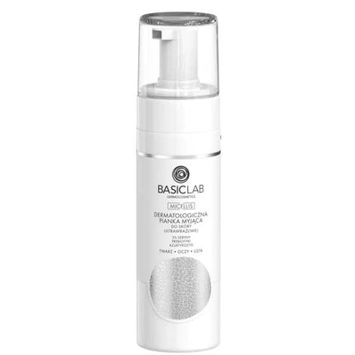 Superdrug BasicLab Dermatological Cleansing Foam Sensitive Skin 150ml- Buy online at McGrocer