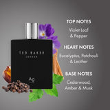 Ted Baker Tonics Ag Silver EDT 100ml - British product