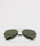 نظارات شمسية مستطيلة Ray-Ban بإطار معدني - منتج بريطاني