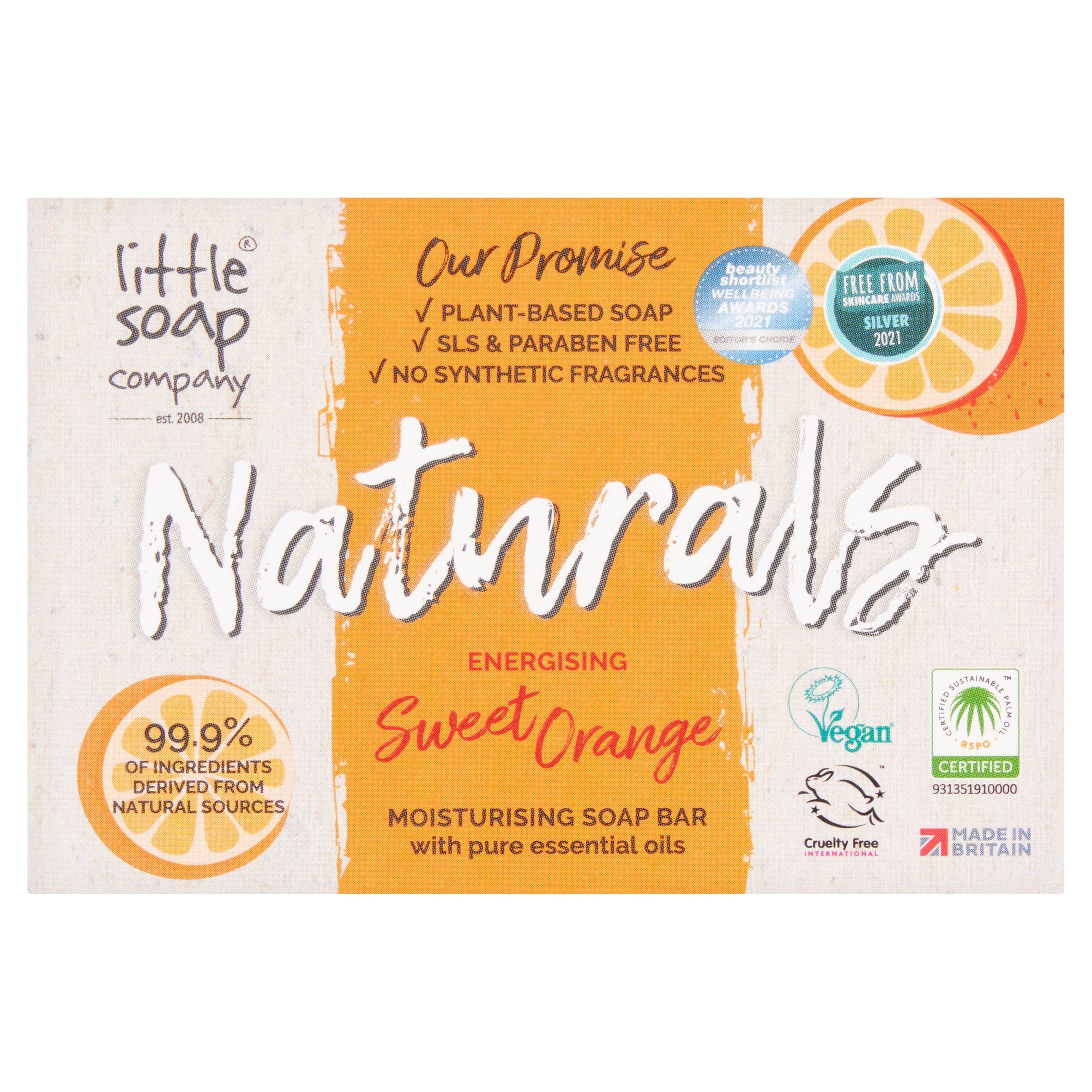 Little Soap Company Naturals Bar Soap Sweet Orange 100g Handwash Boots   