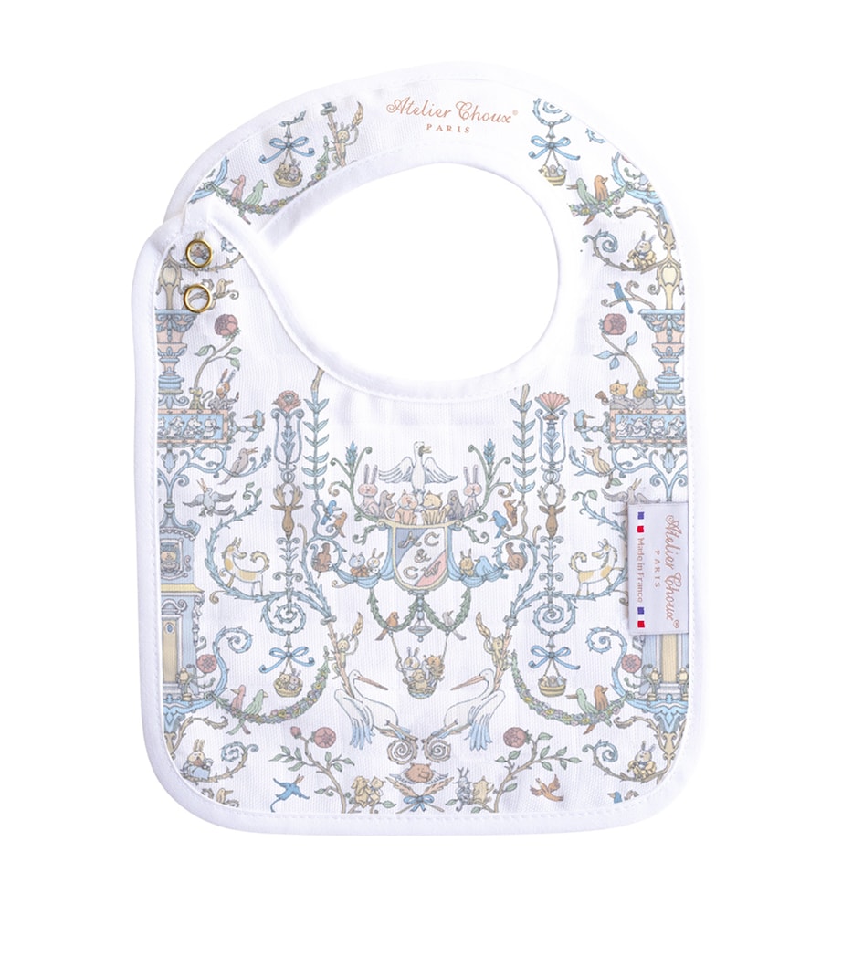 Atelier Choux Toile de Jouy bib, imported from the UK
