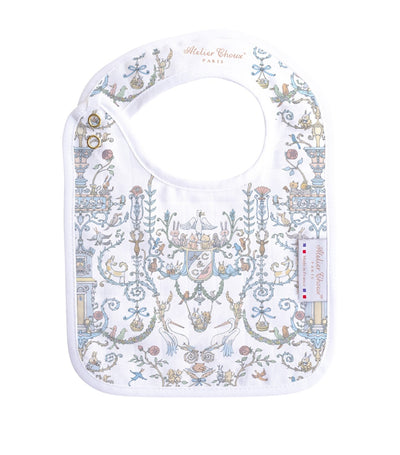 Harrods Atelier Choux x Caitlin Wilson Toile de Jouy Organic Cotton Baby Bib- Buy online at McGrocer