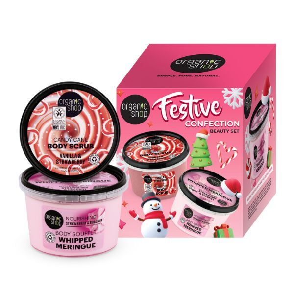 Organic Shop festive confection gift set 250ml each, imported from the UK