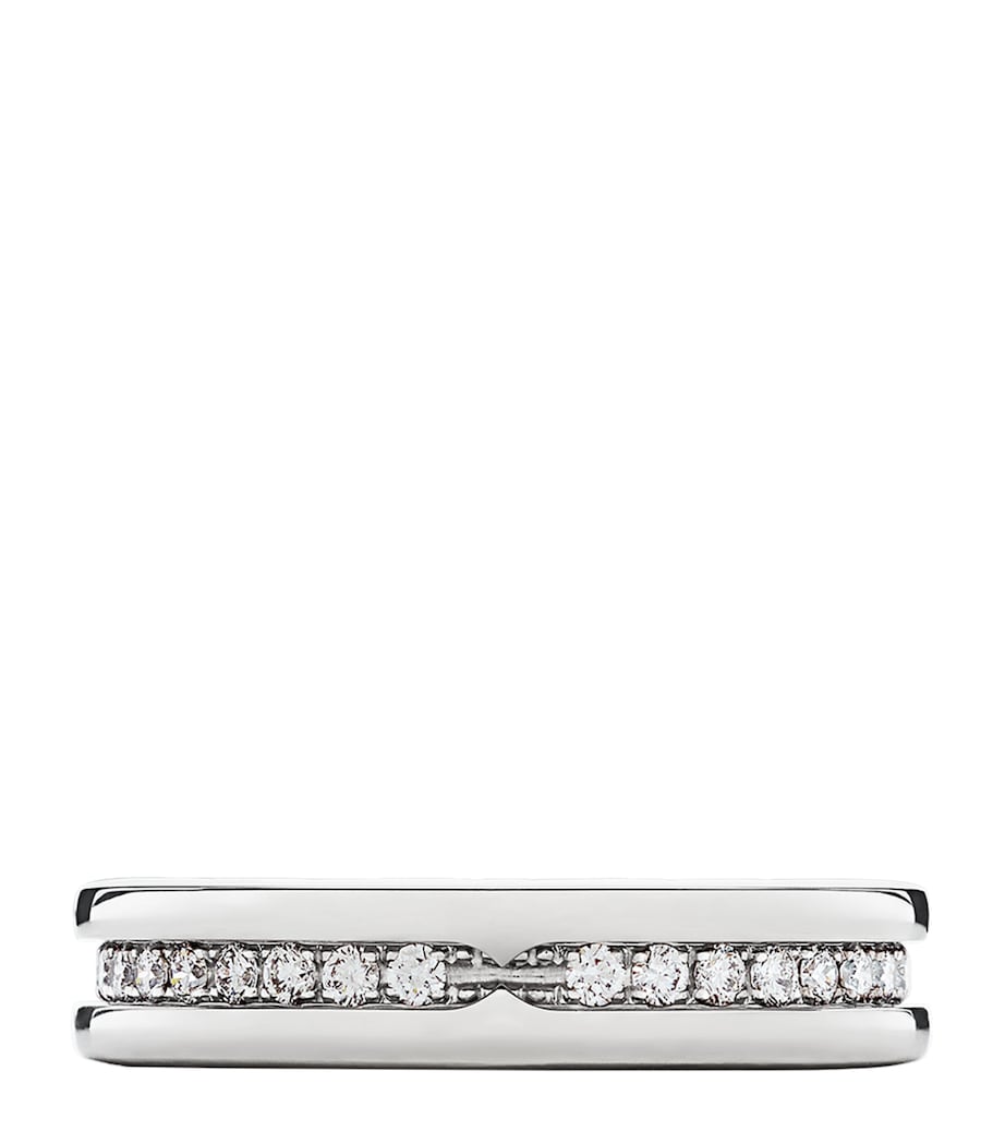 Bvlgari B.zero1 ring white gold diamond, imported from the UK