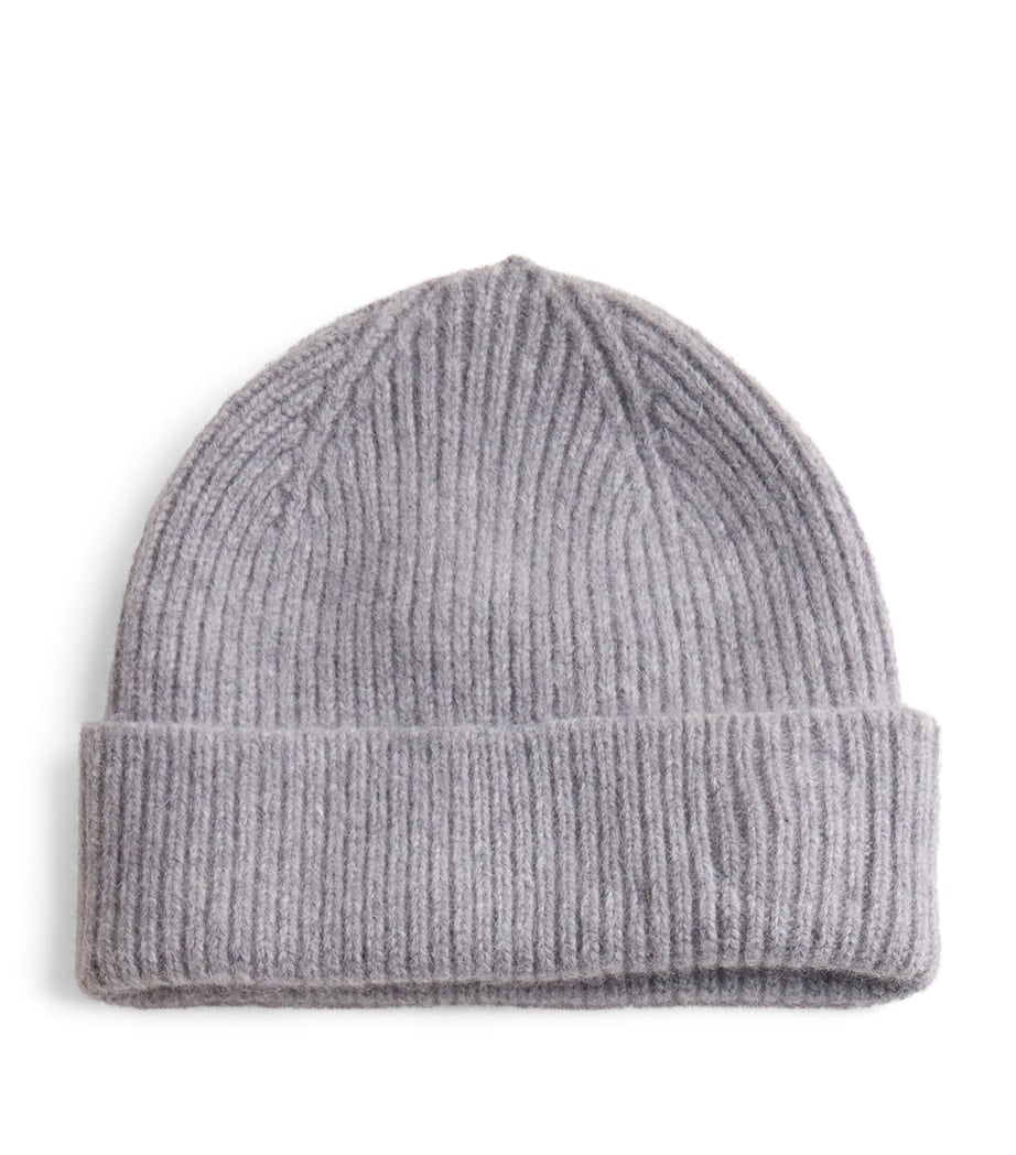 Le Bonnet lambswool ribbed beanie, imported from the UK