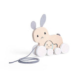 Bigjigs Toys Wooden Bunny & Baby Pull Along Toy GOODS Superdrug   