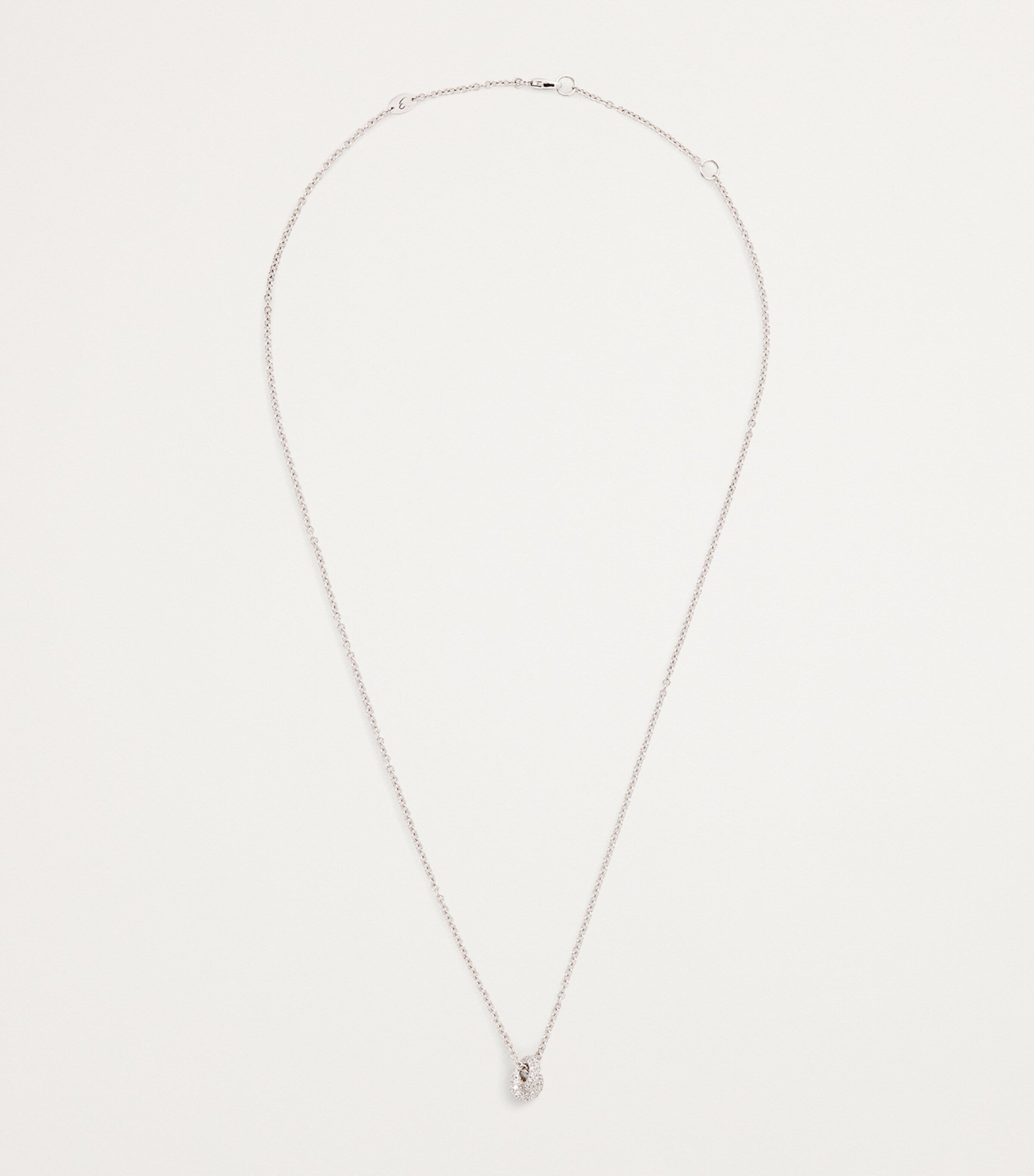Engelbert Legacy Knot pendant necklace white gold diamonds - British product