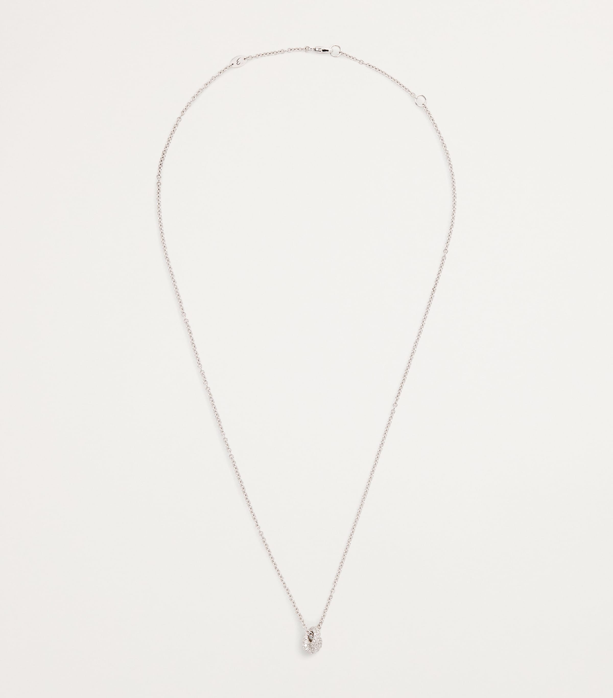 Engelbert Legacy Knot pendant necklace white gold diamonds - British product