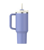 Vacuum-Insulated Recycled Stainless Steel Tumbler with Handle and Straw, 1.18L