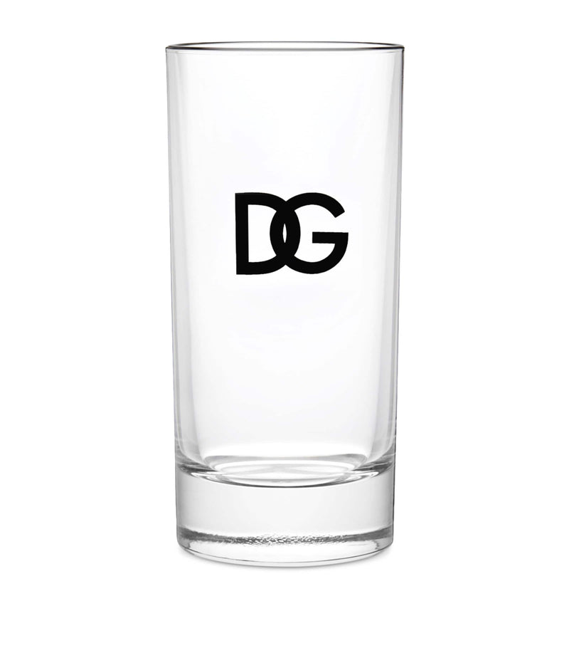 Dolce&Gabbana set of two logo glasses, 14cm tall - British product