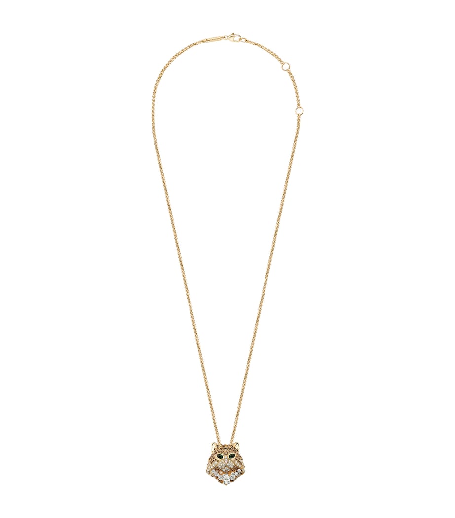 Boucheron diamond cat necklace 18kt gold - (British brand)