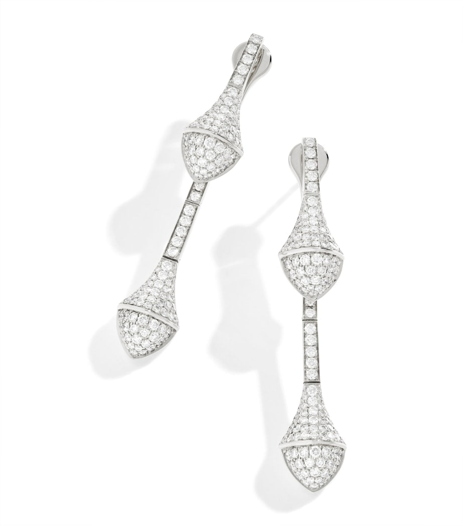 Marli New York Cleo drop earrings white gold diamonds (British brand)