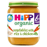 HiPP Organic Vegetables with Rice And Chicken Baby Food Jar 6+ Months 125g GOODS Boots   