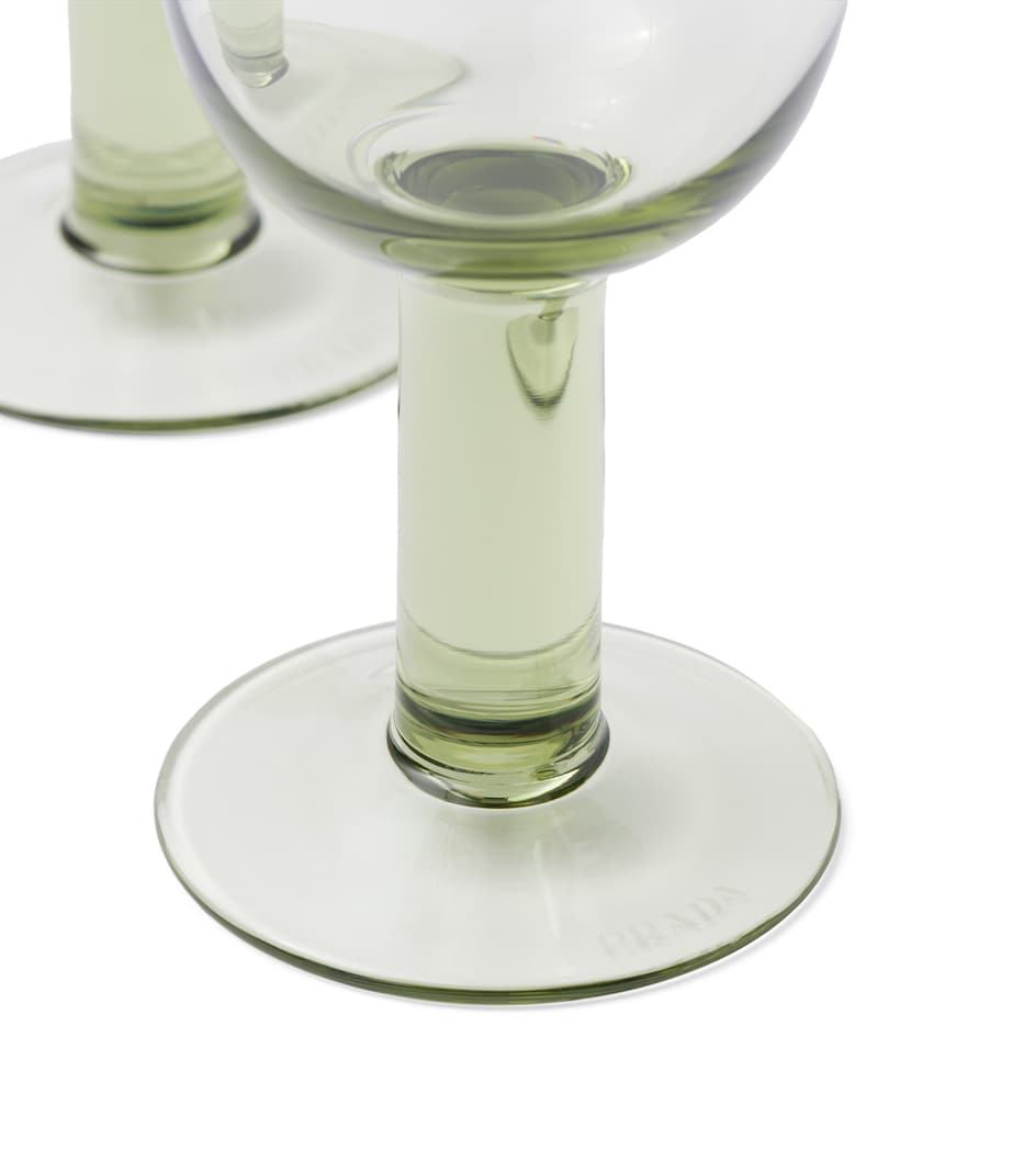 Prada Plinth white wine glasses set of 2, imported from the UK