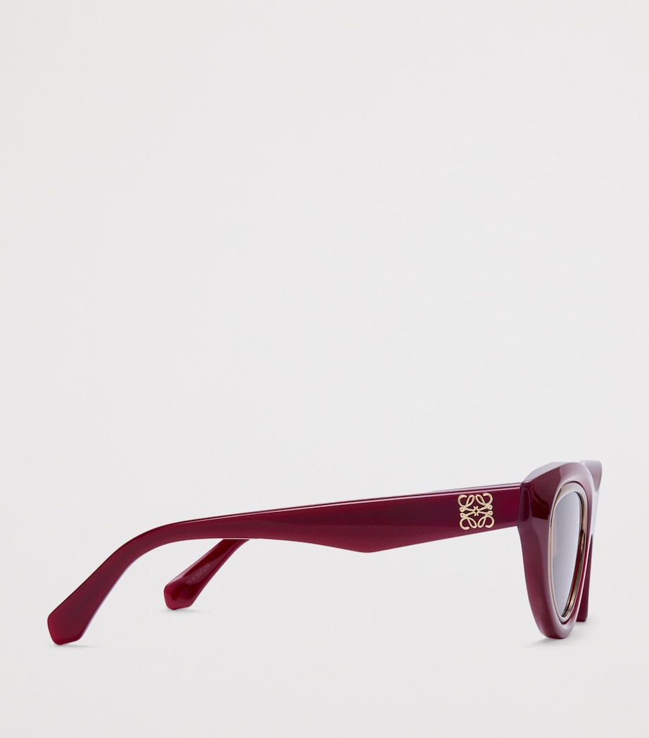 LOEWE mini cat-eye acetate sunglasses with Anagram - British product