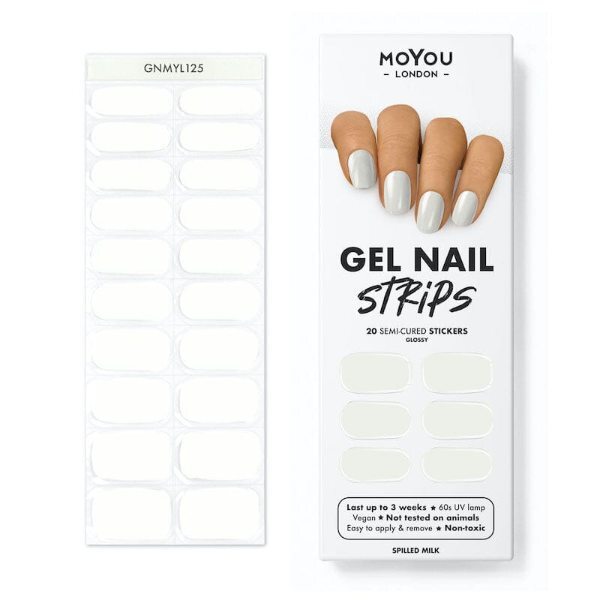 MoYou London Gel Nail Strip Spilled Milk imported from the UK