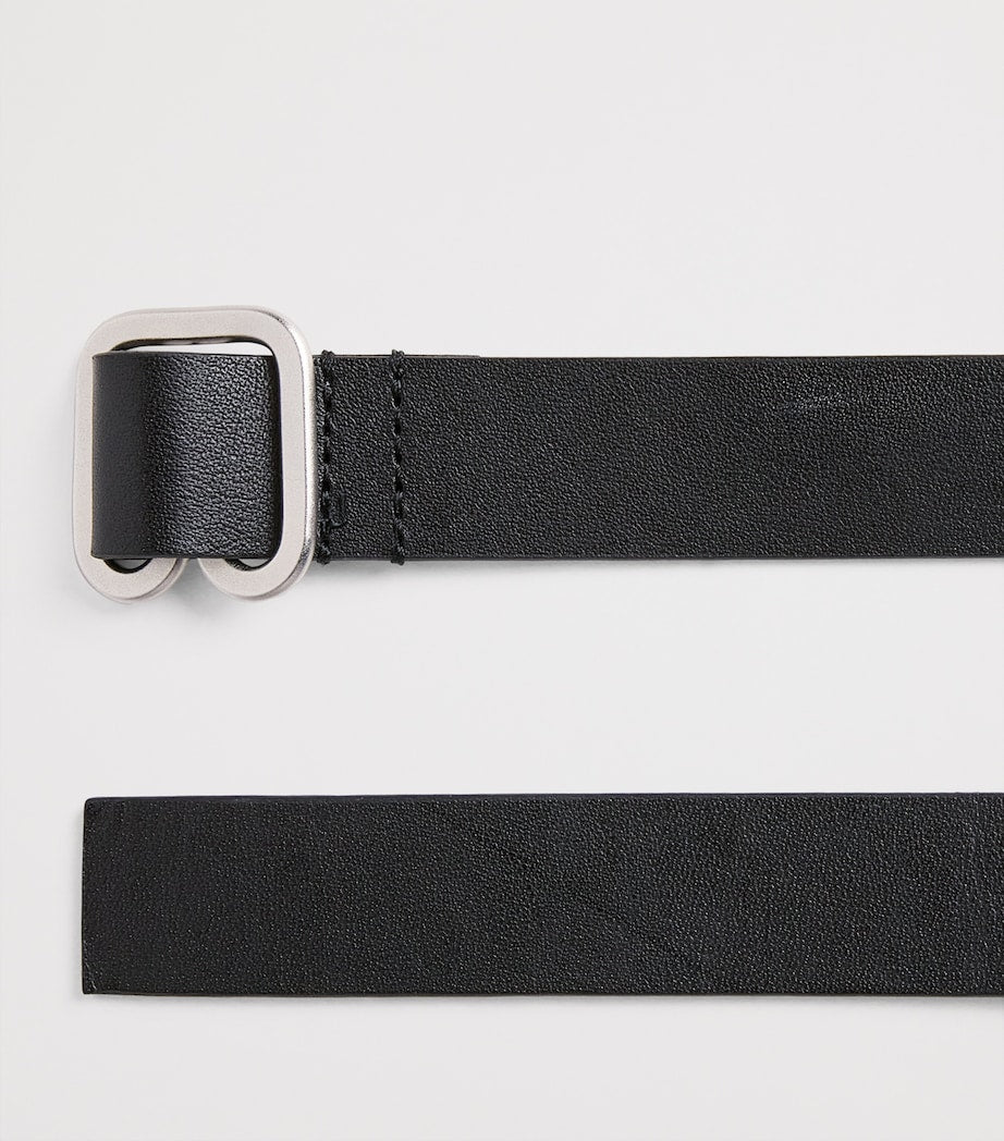 Issey Miyake leather Fork belt 2.5cm, imported from the UK