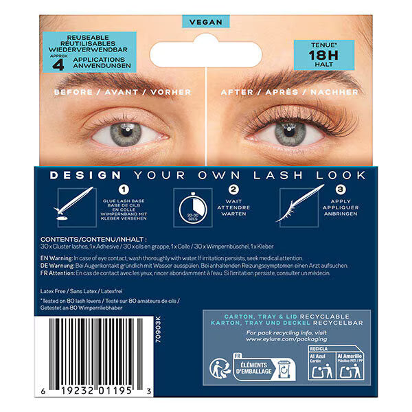 Eylure Volume & Curl Clusters Fluffy No.11 - British product