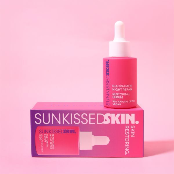 Sunkissed Night Repair Serum 30ml, imported from the UK