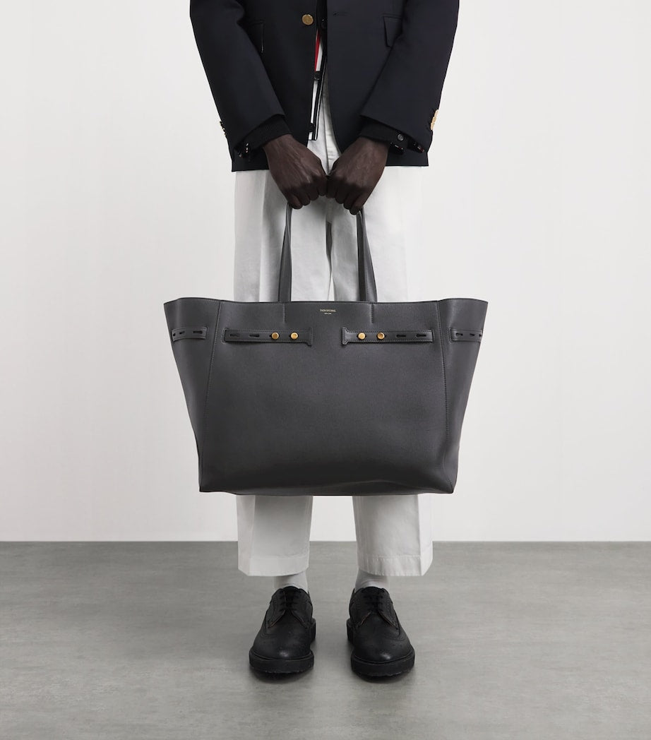 Thom Browne Cabas tote bag calf leather - British product