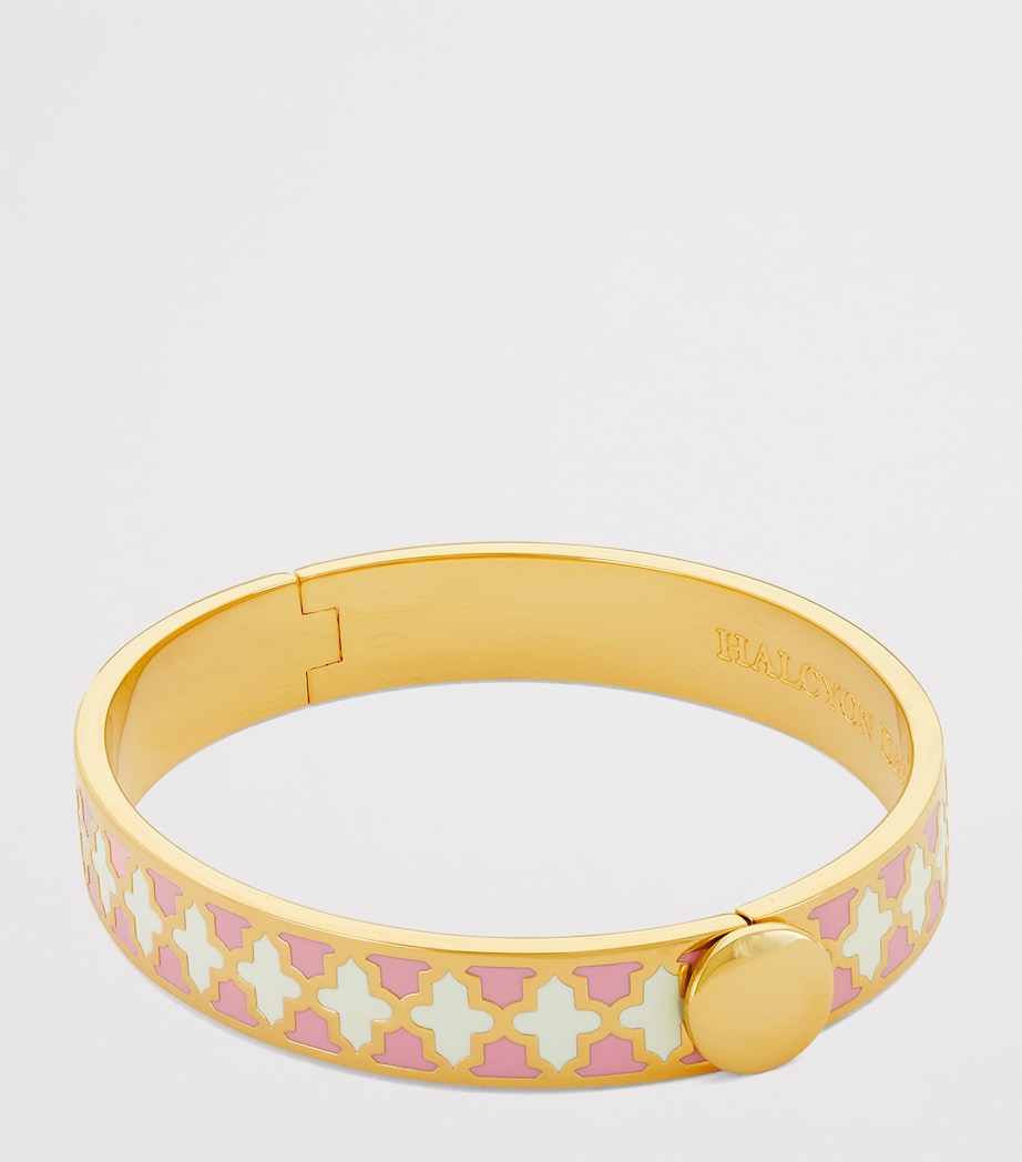 Halcyon Days gold-plated Agama bangle 1cm - British product