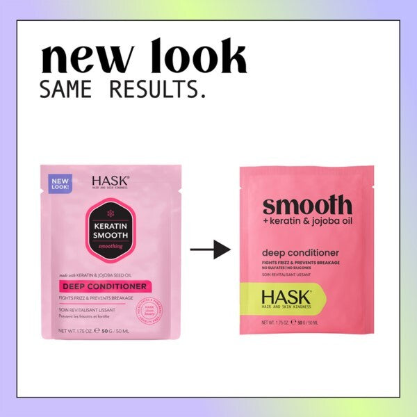 Hask Keratin Smooth deep conditioner 50ml 5 pack - British product