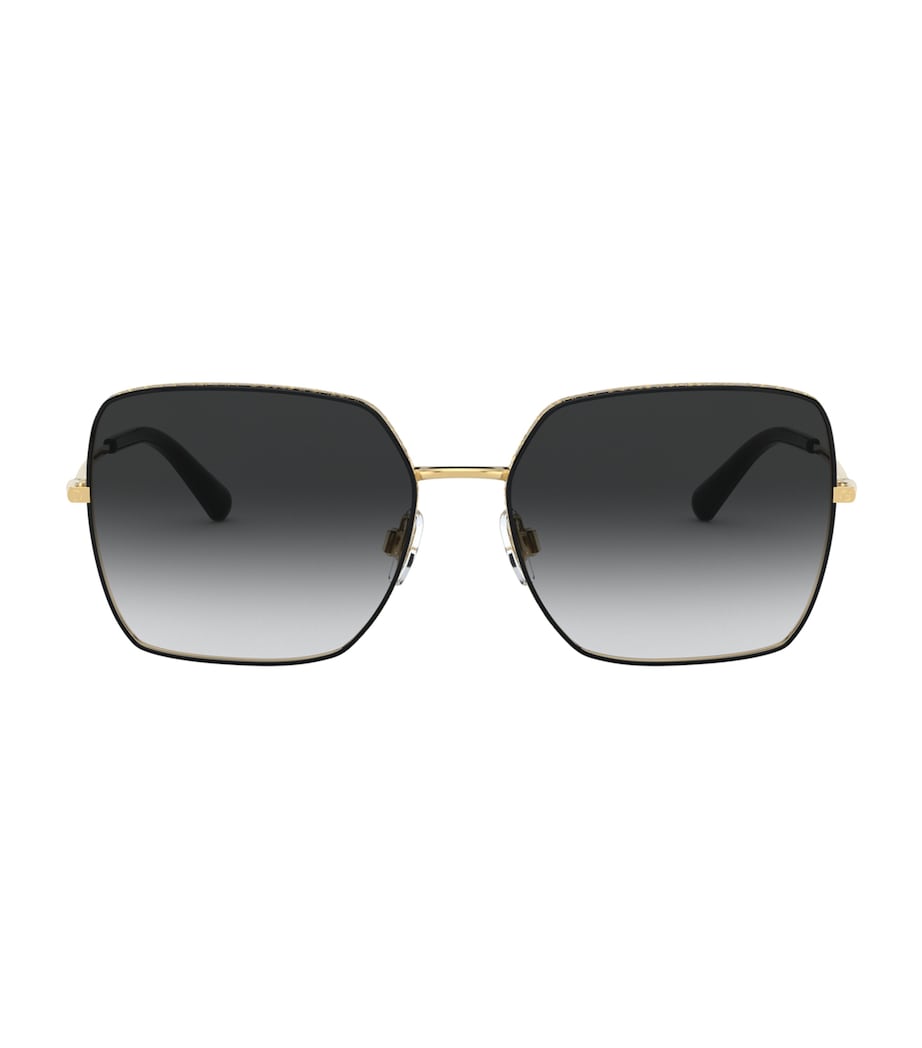 Dolce & Gabbana square sunglasses with gold frame - British product