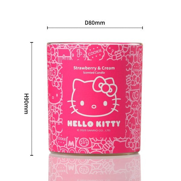 Hello Kitty Strawberry & Cream scented candle 206g, imported from the UK