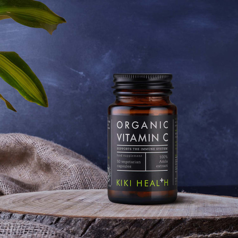KIKI Health organic vitamin C supplement 50 vegicaps (British brand)