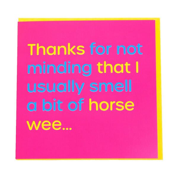 Gubblecote Horse Wee Card GOODS Superdrug   