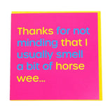 Gubblecote Horse Wee Card GOODS Superdrug   