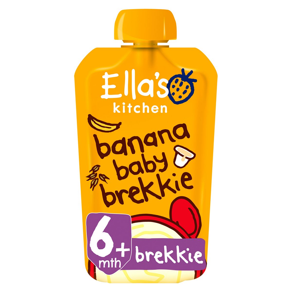 Ella's Kitchen Organic Banana Baby Brekkie Baby Food Breakfast Pouch 6+ Months 100g GOODS Boots   