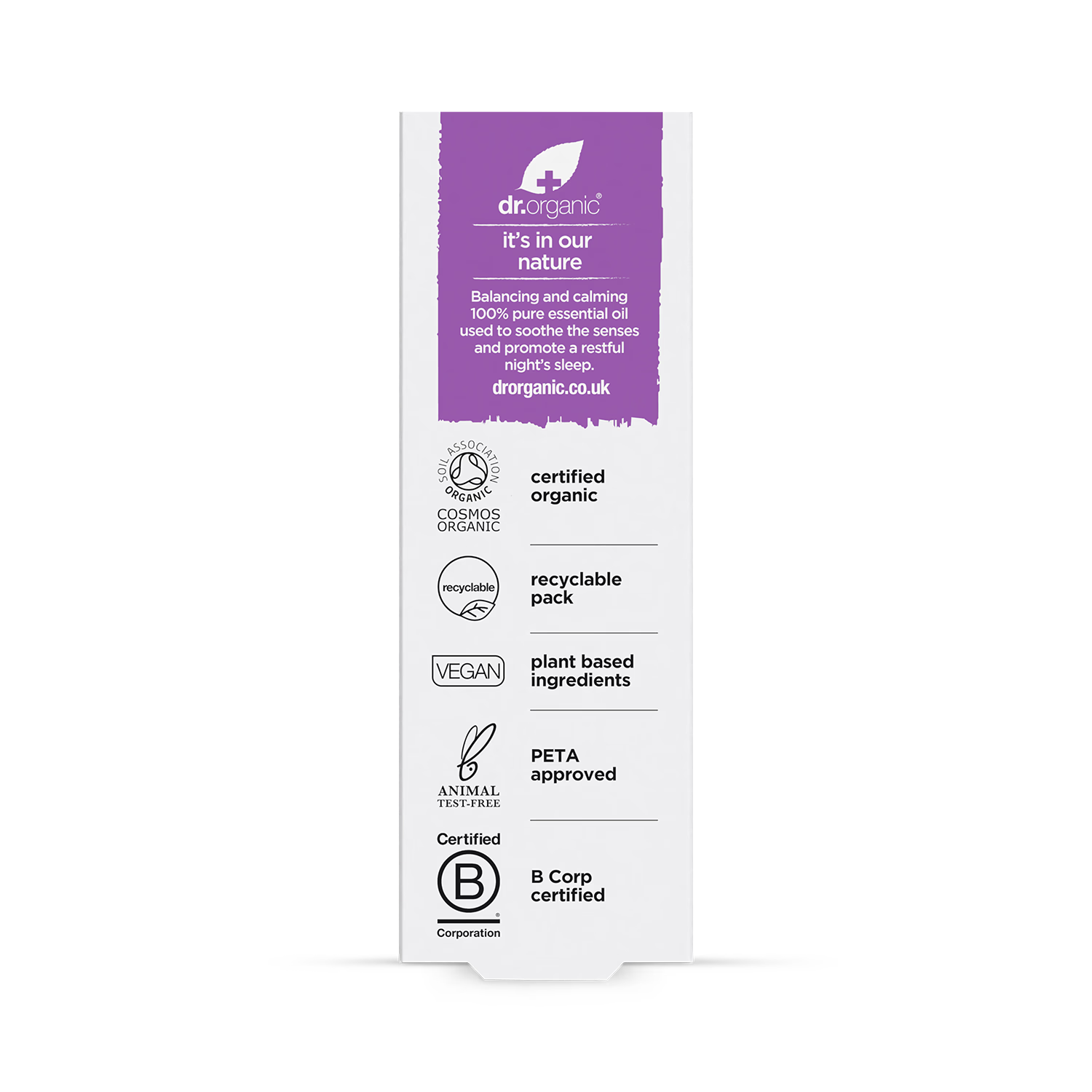 Dr Organic lavender pure essential oil 10ml - British product