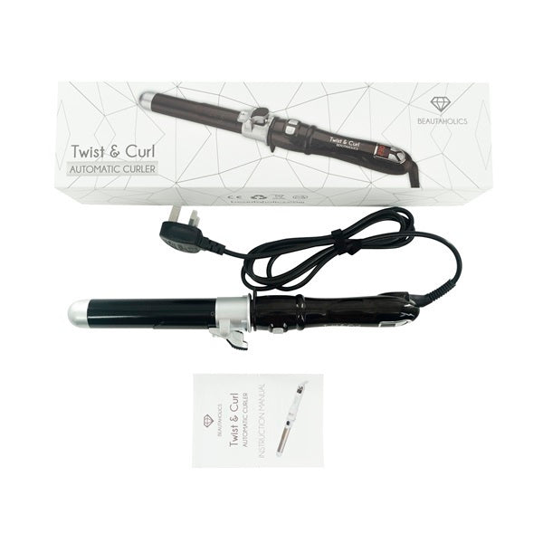 مجعد الشعر الأوتوماتيكي Beautaholics 28 مم أسود (علامة تجارية بريطانية)