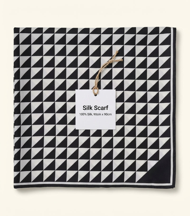 Prada Silk Triangle Scarf 90cm (British brand)