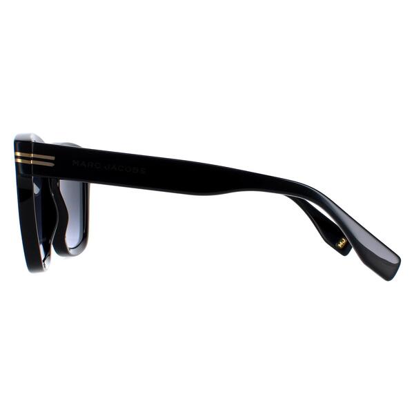 Marc Jacobs 1035/S schwarze Acetat-Sonnenbrille quadratischer Rahmen, UK-Version