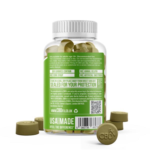 CBDfx Turmeric & Spirulina CBD Gummies X60 1500mg GOODS Superdrug   