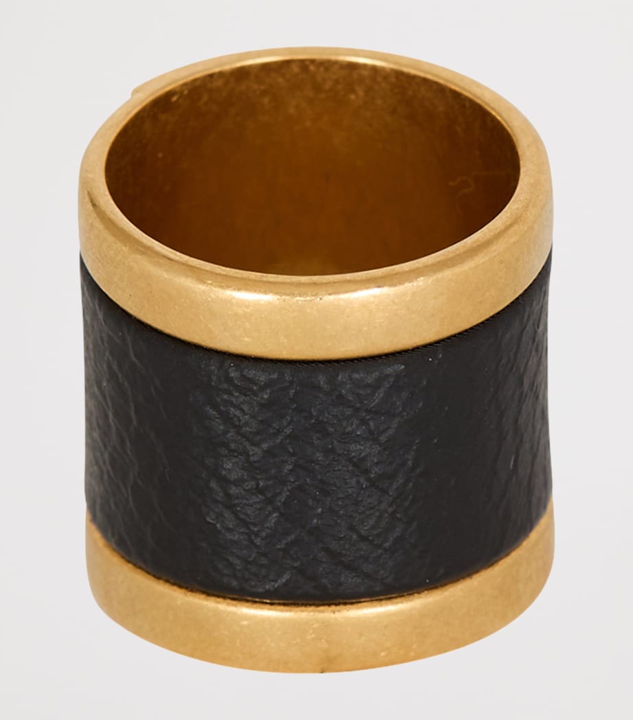 Balmain gold-tone Anthem ring, imported from the UK