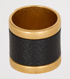 Balmain gold-tone Anthem ring, imported from the UK