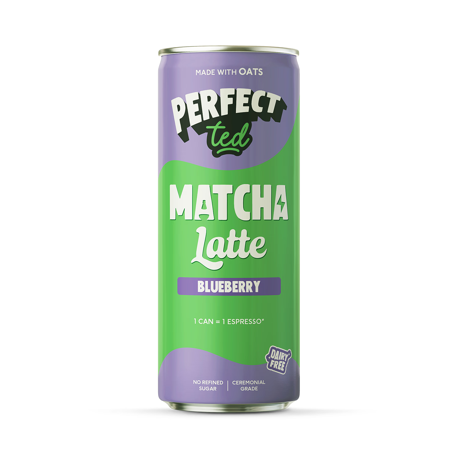 PerfectTed blueberry matcha latte 250ml (British brand)