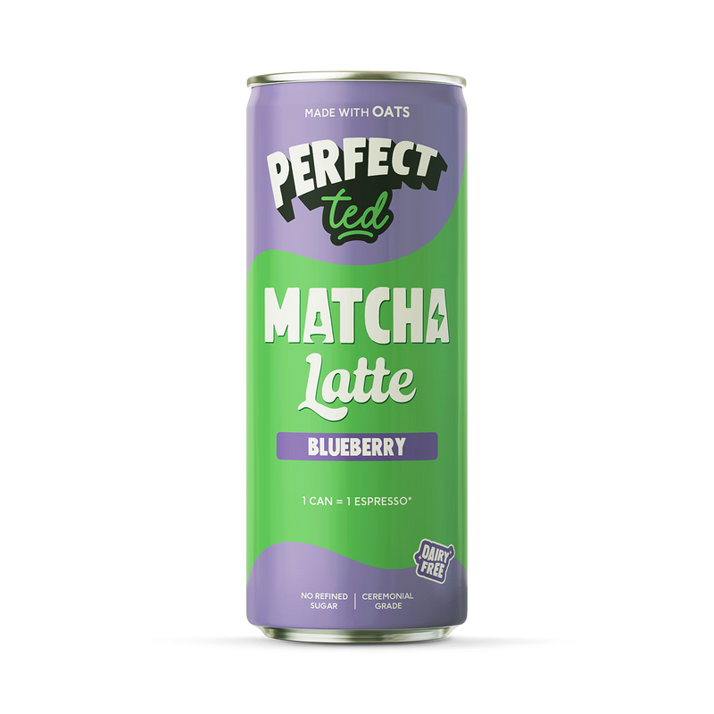 PerfectTed blueberry matcha latte 250ml (British brand)