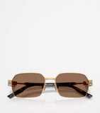 Dolce&Gabbana rectangular wire-frame sunglasses metal frame, imported from the UK