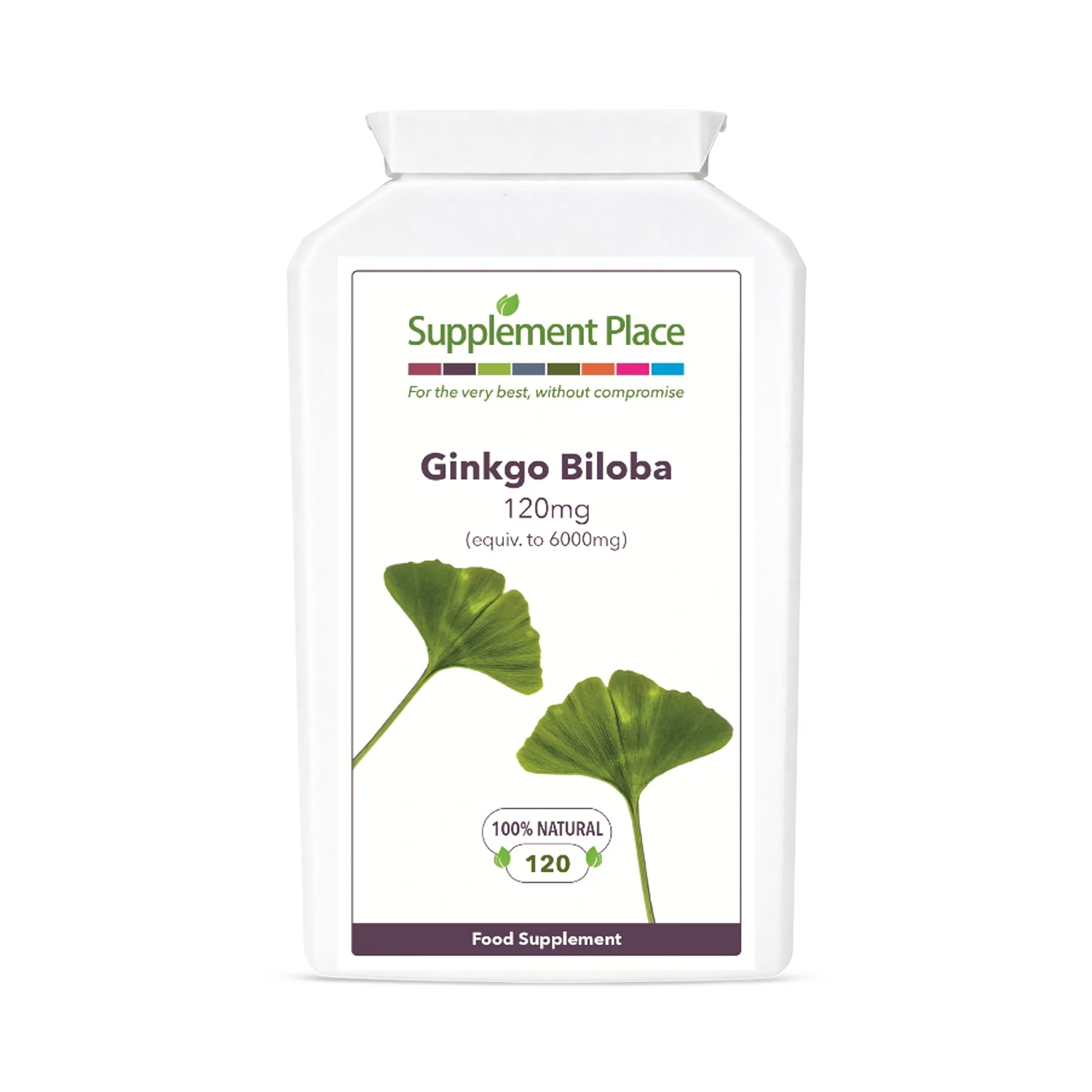 Supplement Place Ginkgo Biloba 120mg capsules, imported from the UK