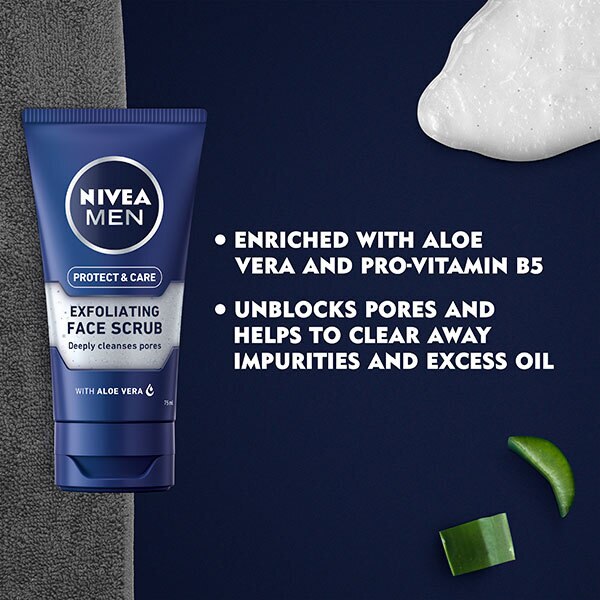 NIVEA MEN Exfoliating Face Scrub Protect & Care 75ml GOODS Superdrug   