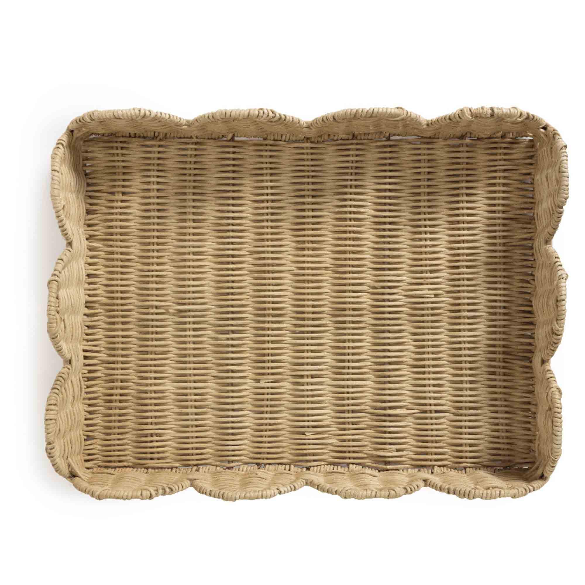 Habitat Scallop Woven Tray GOODS Sainsburys   