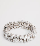 Suzanne Kalan La Fantaisie eternity ring white gold diamond baguette princess cut, UK version