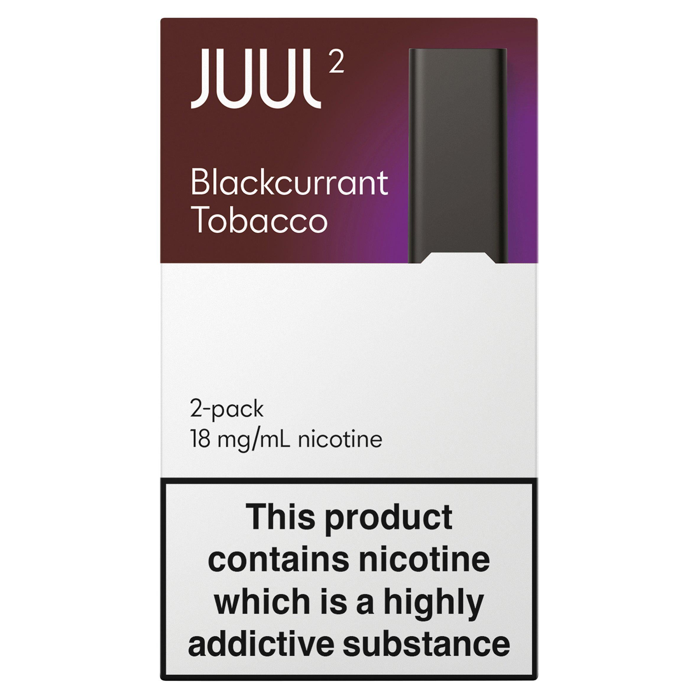 JUUL2 Pods Blackcurrant Tobacco Nicotine Pack x2 18mg GOODS Sainsburys   