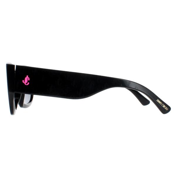 Jimmy Choo women sunglasses black pattern temples, imported from the UK