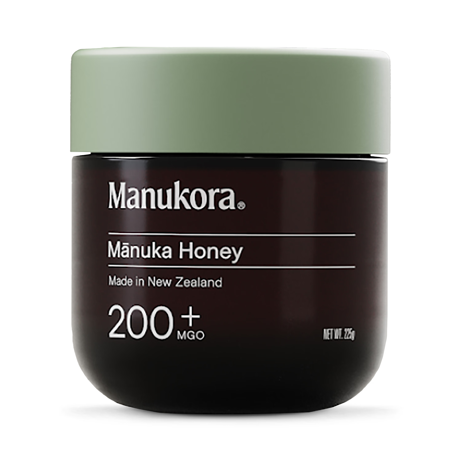 Manukora Manuka Honey MGO 200+ 225g jar, imported from the UK